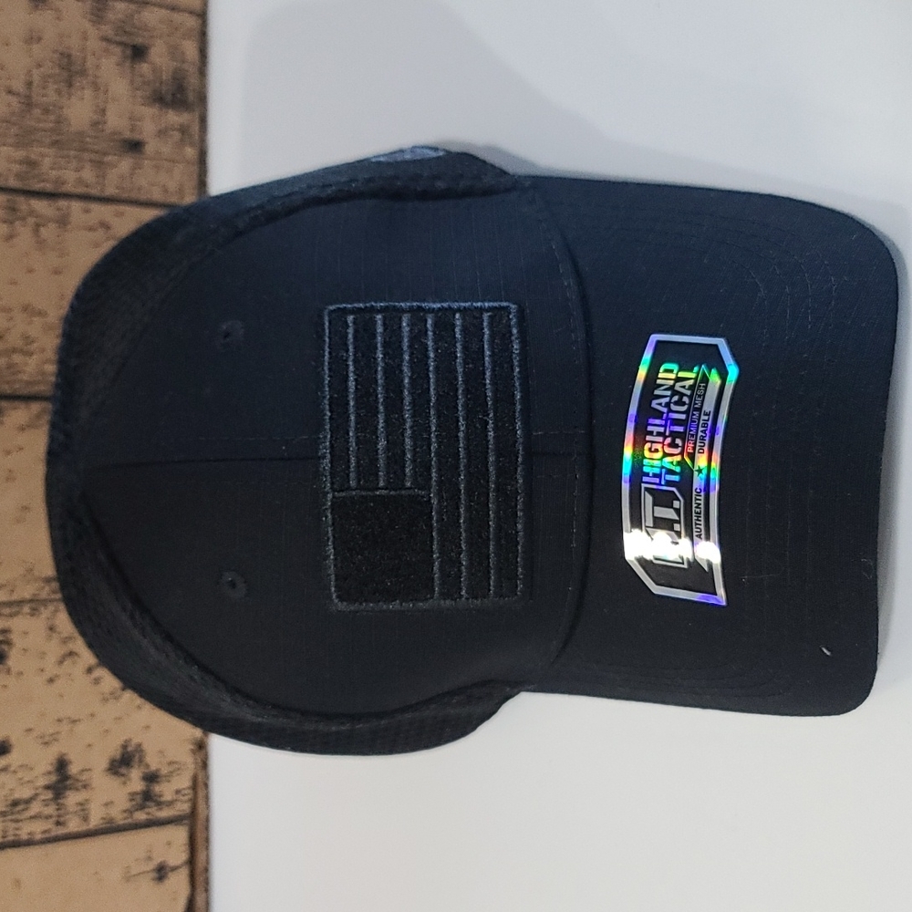** SOLD ** Highland Tactical American flag mesh cap.